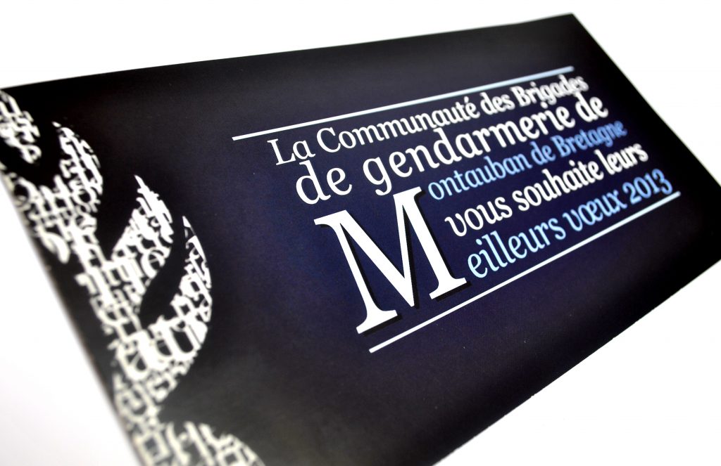 carte de voeux gendarmerie graphisme anthony galerneau